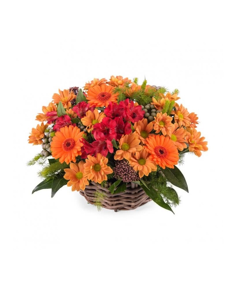 Cesta de flores  - Floristería La Gardenia - Don Benito