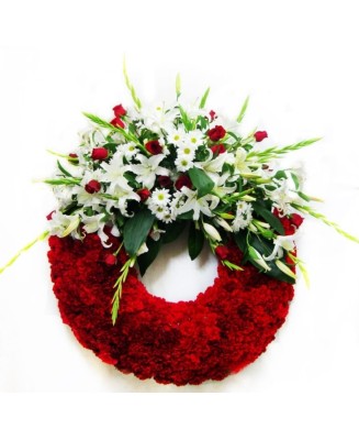 Corona de flores - Floristería La Gardenia - Don Benito