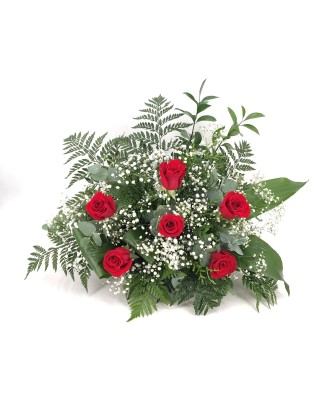Centro de rosas rojas - Floristería La Gardenia - Don Benito
