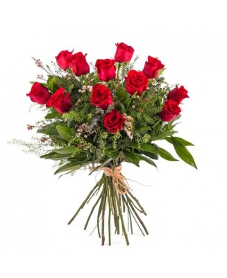 Ramo de una docena de Rosas Rojas - Floristería en Don Benito